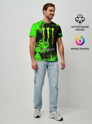 Мужская базовая футболка / MONSTER ENERGY