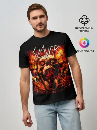 Мужская базовая футболка / SLAYER