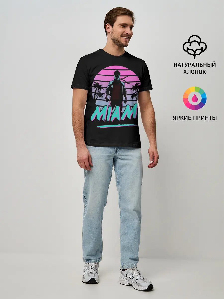 Мужская базовая футболка / Майами