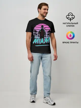 Мужская базовая футболка / Майами