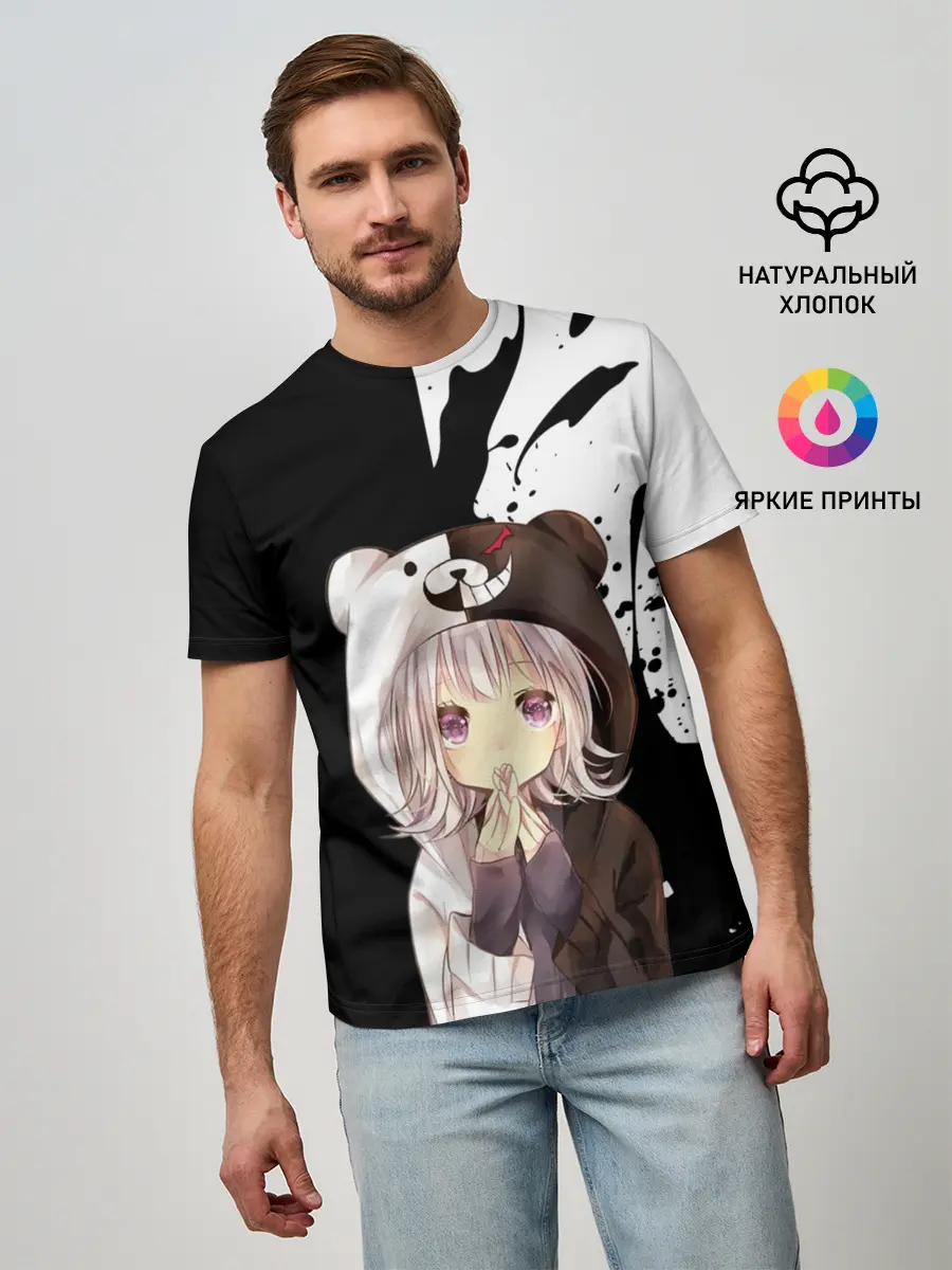 Мужская базовая футболка / Danganropa