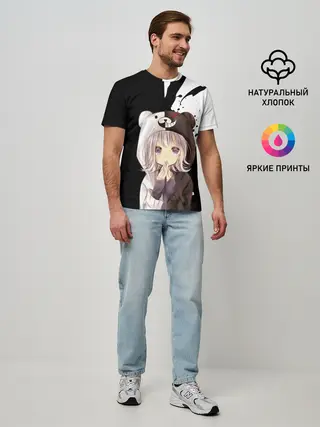 Мужская базовая футболка / Danganropa