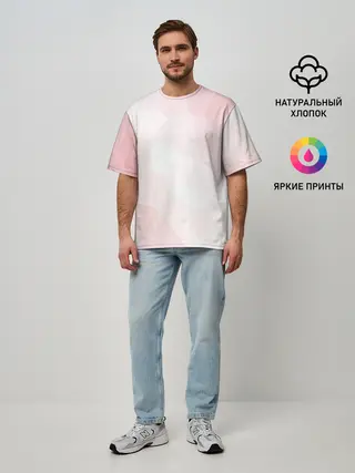 Мужская футболка оверсайз / Пикси кристаллы