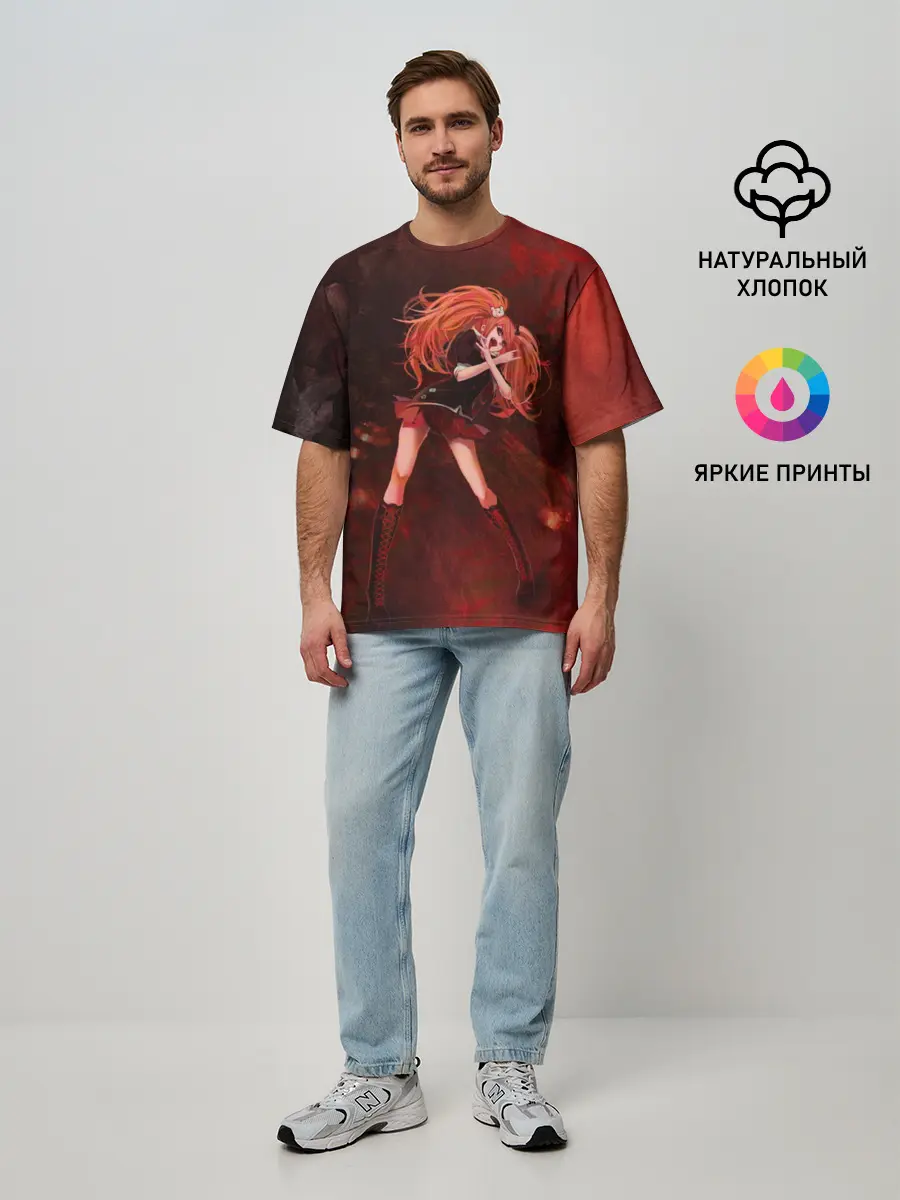 Мужская футболка оверсайз / Джунко Эношима