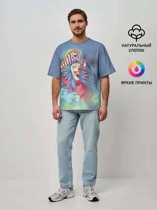 Мужская футболка оверсайз / Клоун Багги