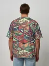 Мужская футболка оверсайз / Психоделика
