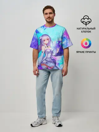 Мужская футболка оверсайз / Re:Zero