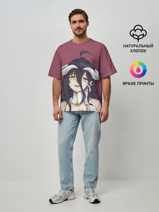 Мужская футболка оверсайз / Albedo Overlord