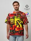 Мужская футболка оверсайз / Граффити