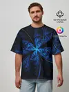 Мужская футболка оверсайз / DIGITAL FRACTAL