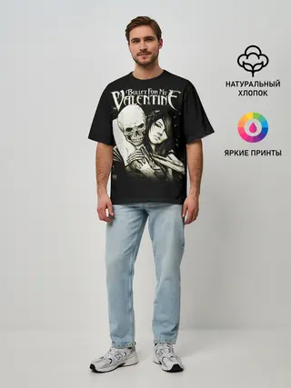Мужская футболка оверсайз / Bullet For My Valentine