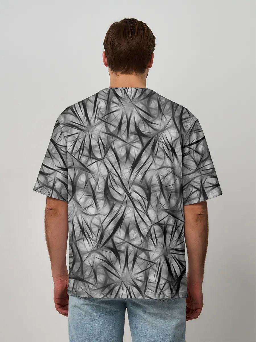 Мужская футболка оверсайз / Черепа