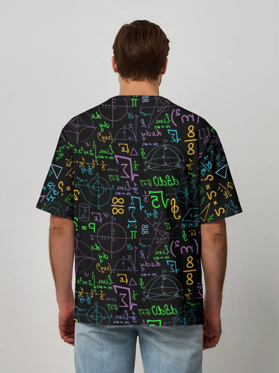 Мужская футболка оверсайз / Шпаргалка