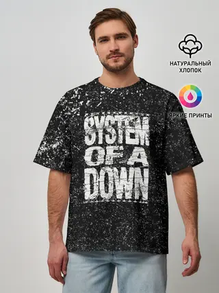Мужская футболка оверсайз / System of a Down