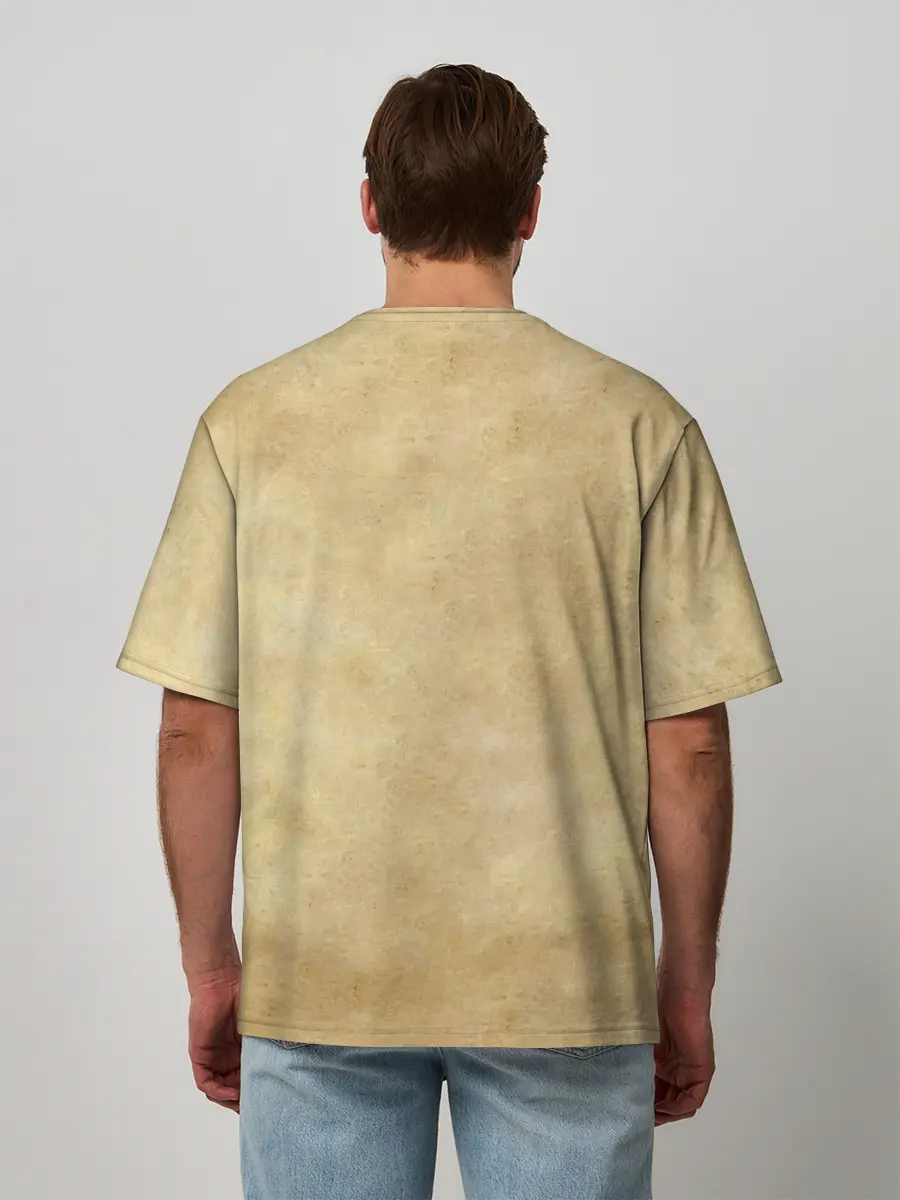 Мужская футболка оверсайз / Манки Д. Луффи в розыске One Piece