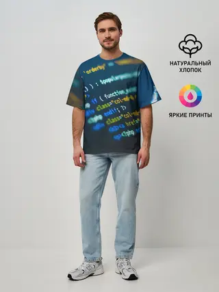 Мужская футболка оверсайз / Programming collection