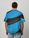 Мужская футболка оверсайз / Blue Sport Style