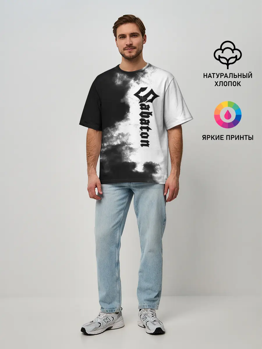 Мужская футболка оверсайз / Sabaton