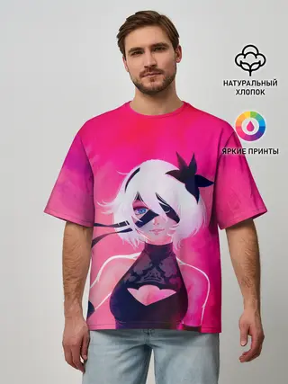 Мужская футболка оверсайз / Nier Automata | 2B