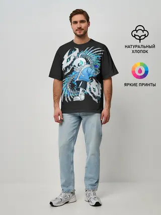 Мужская футболка оверсайз / Undertale