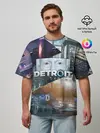 Мужская футболка оверсайз / Detroit: Become Human