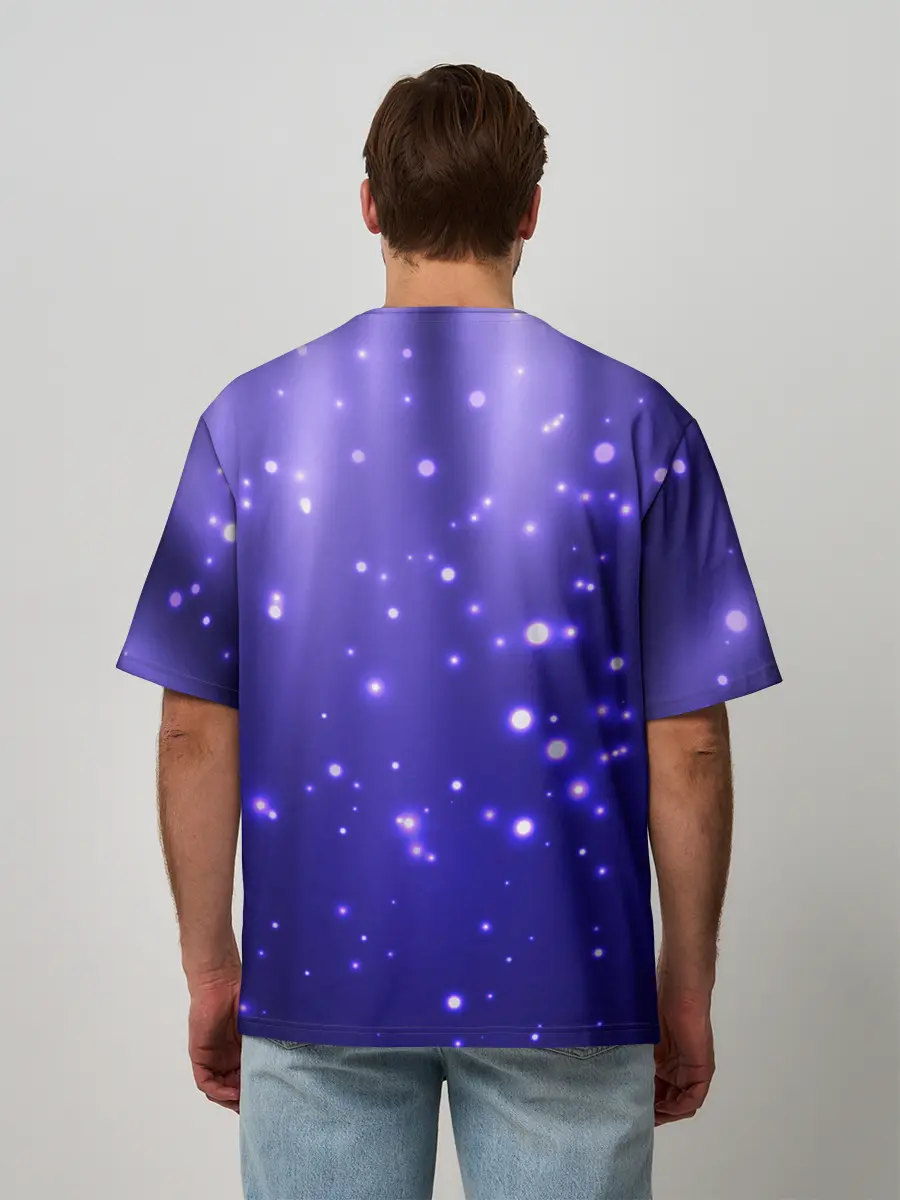 Мужская футболка оверсайз / Мерцающие Светлячки