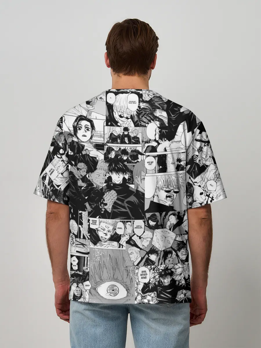 Мужская футболка оверсайз / Магическая Битва