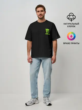 Мужская футболка оверсайз / MONSTER ENERGY