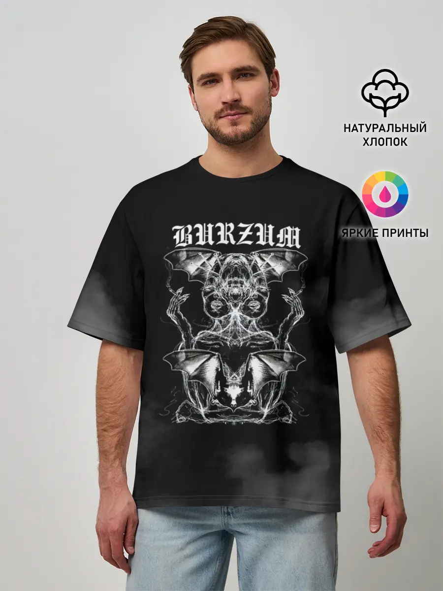 Мужская футболка оверсайз / Burzum