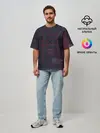 Мужская футболка оверсайз / Геометрический вальс