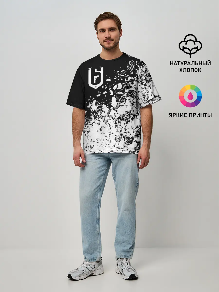 Мужская футболка оверсайз / RAINBOW SIX SIEGE