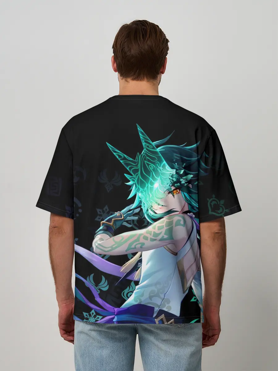 Мужская футболка оверсайз / Genshin Impact: Сяо