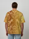 Мужская футболка оверсайз / ЗОЛОТОЙ УЗОР.