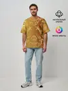 Мужская футболка оверсайз / ЗОЛОТОЙ УЗОР.