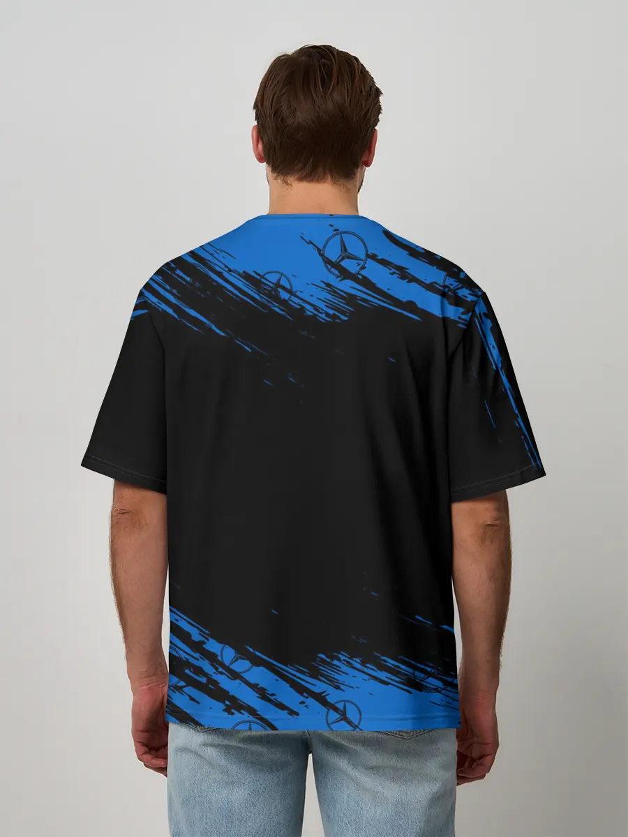 Мужская футболка оверсайз / MERCEDES / МЕРСЕДЕС