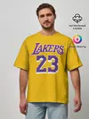 Мужская футболка оверсайз / James 18-19 LA Lakers home