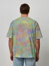 Мужская футболка оверсайз / Цветные лепестки