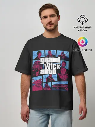 Мужская футболка оверсайз / Grand Wick Auto