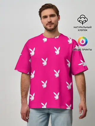 Мужская футболка оверсайз / PLAYBOY | ПЛЕЙБОЙ