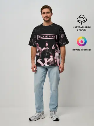 Мужская футболка оверсайз / BLACKPINK