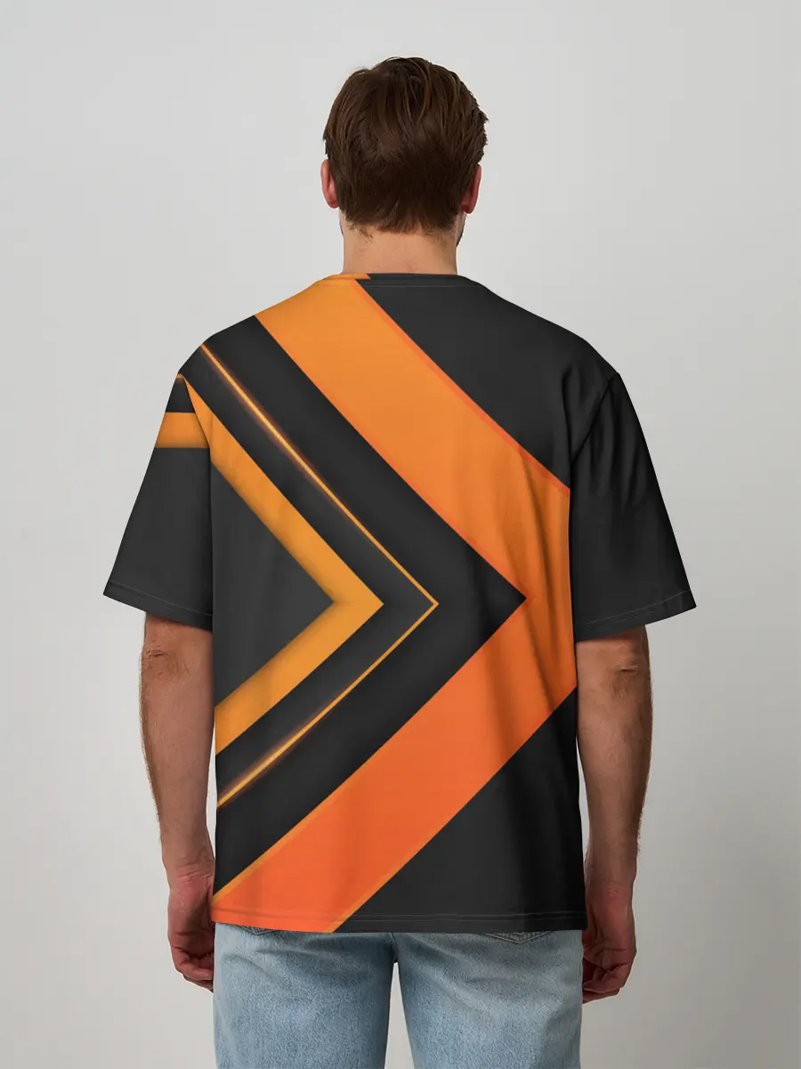 Мужская футболка оверсайз / PORSCHE | ПОРШЕ