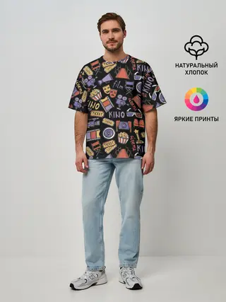 Мужская футболка оверсайз / Для киноманов