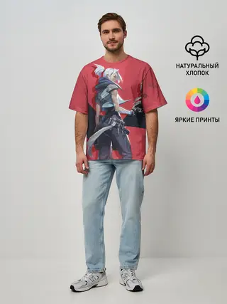 Мужская футболка оверсайз / Valorant - Riot