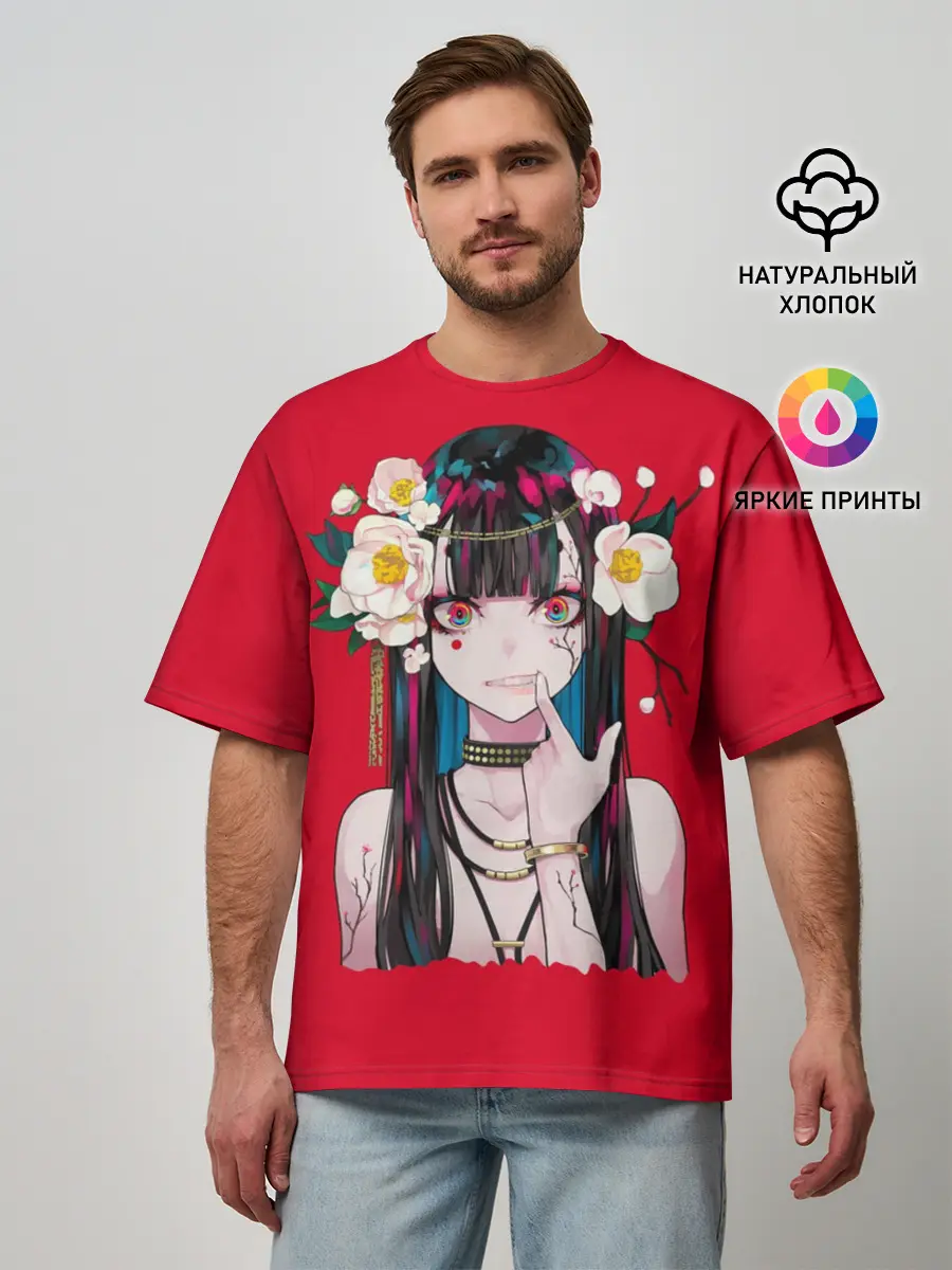 Мужская футболка оверсайз / Тяночка