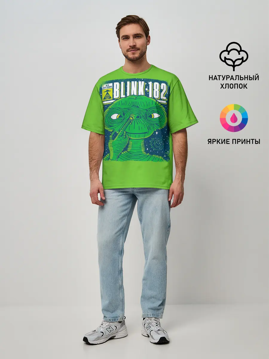 Мужская футболка оверсайз / Blink-182