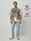 Мужская футболка оверсайз / Тигр