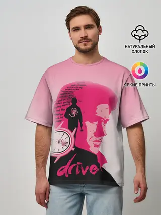 Мужская футболка оверсайз / drive
