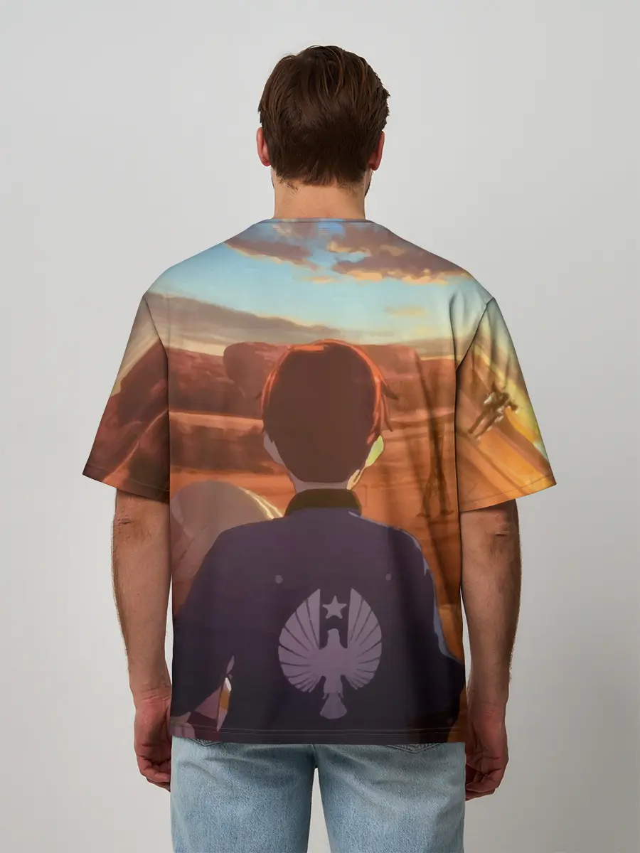 Мужская футболка оверсайз / Тихоокеанский рубеж