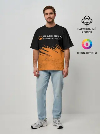 Мужская футболка оверсайз / BLACK MESA