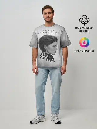 Мужская футболка оверсайз / Death Stranding